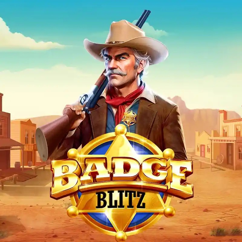 Badge Blitz slot visual from Pragmatic Play available on wyns-casino.eu