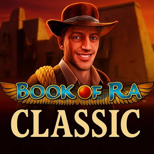 Book of Ra Classic game by Novomatic – logo hosted on Wyns Casino