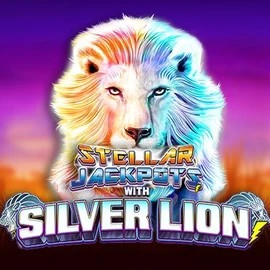 Stellar Jackpots with Silver Lion casino game by Lightning Box Game – featured logo at Wyns Casino