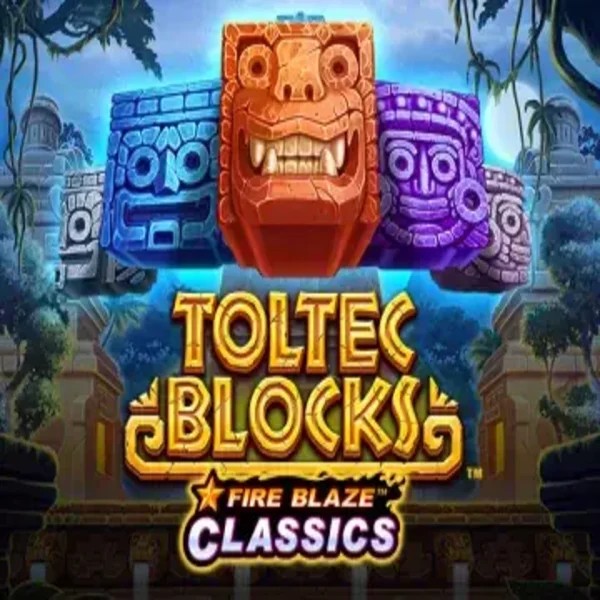 Slots logo of Fire Blaze: Toltec Blocks from Rarestone Gaming at Wyns Casino