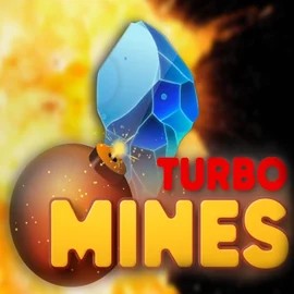 Turbo Mines logo by Turbo Games at Wyns Casino